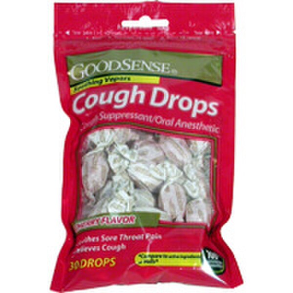 Good Sense Cough Drops Cherry 30 Count
